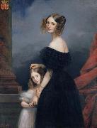 Anne-Louise Alix de Montmorency, with her daughter
